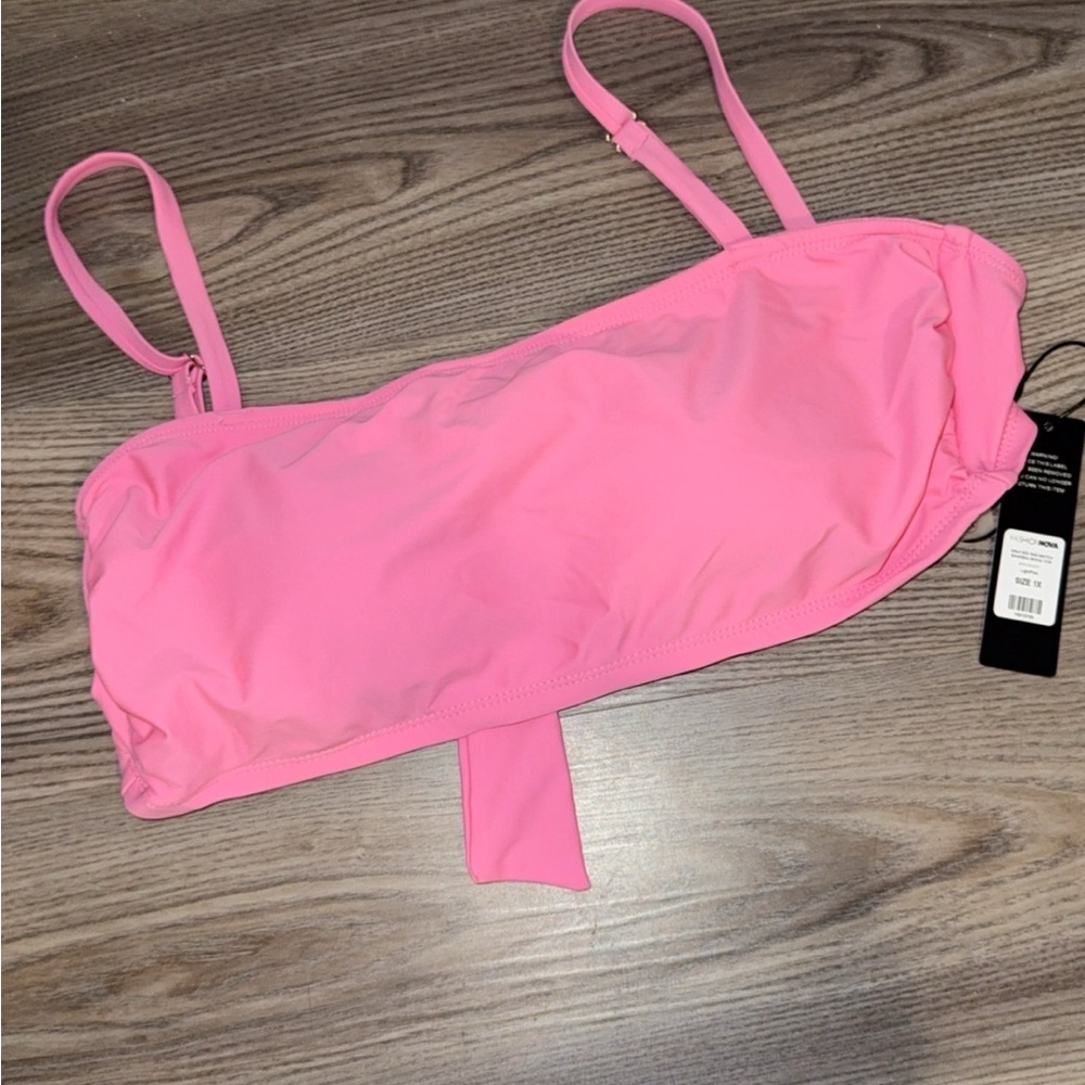 Fashion Nova Vibrant Pink Bikini Top